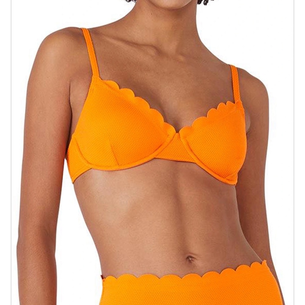 NEW Kate Spade Pique Scallops Bikini Set - Picture 7 of 12